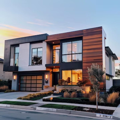 Completed architectural building exterior